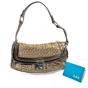 The SAK Satin Woven Camel Hobo Shoulder Purse With Sak Tag Women’s